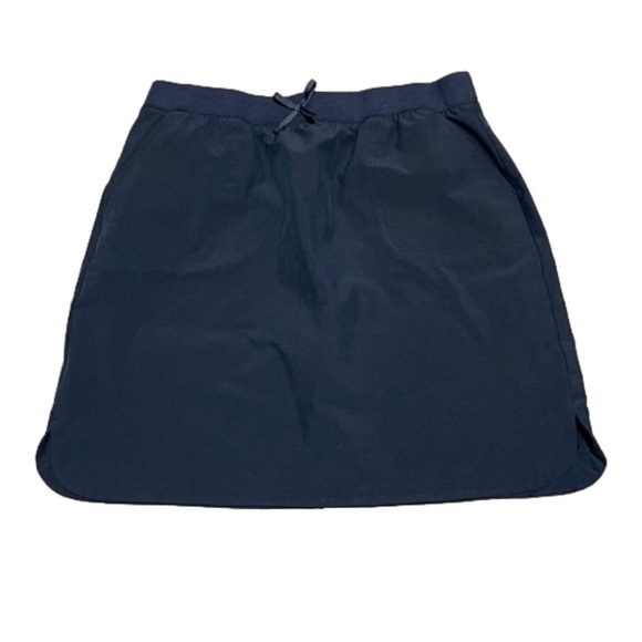 Nautica School Uniform Scooter Skirt Shorts Navy Pockets Plus Girls Size 16.5 - Picture 2 of 16